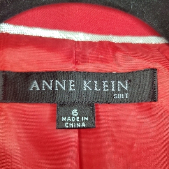 Anne Klein Red Blazer Jacket Sz 6 - Picture 9 of 9